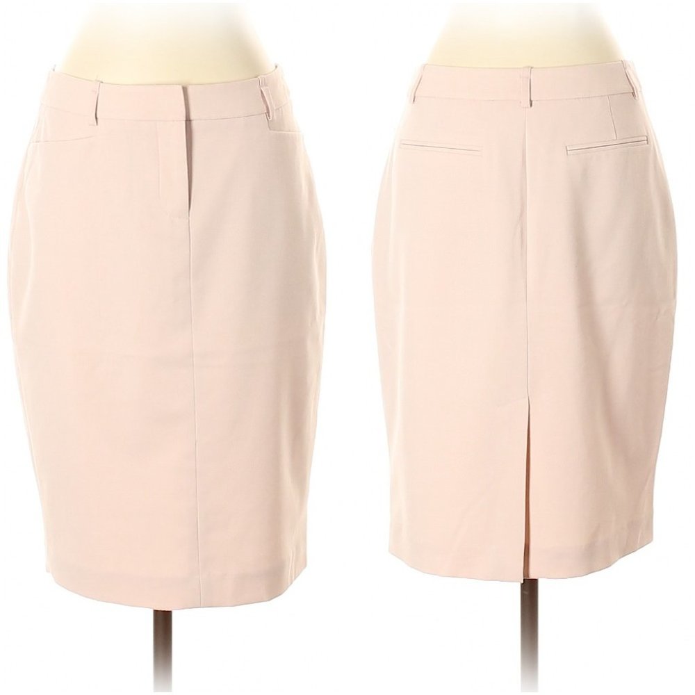 Calvin Klein Blush Pink Fly Front Pencil Skirt- Sz. 2